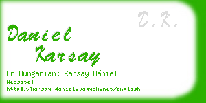 daniel karsay business card