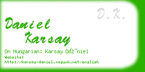 daniel karsay business card